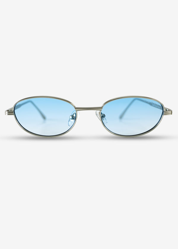 NOIRIS-Silver and Light Blue  Sunglasses