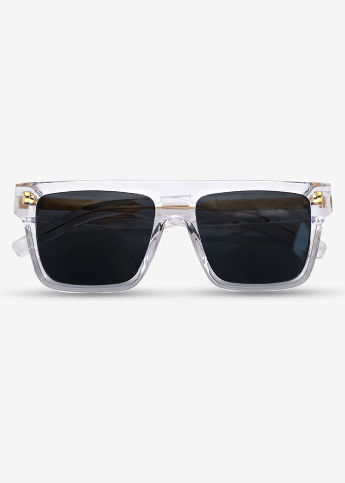 Darkwave - Oversized White  Polarised Sunglasses