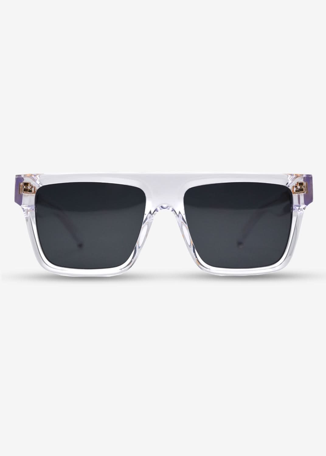 Darkwave - Oversized White  Polarised Sunglasses