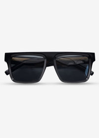 Darkwave - Oversized Black Polarised Sunglasses
