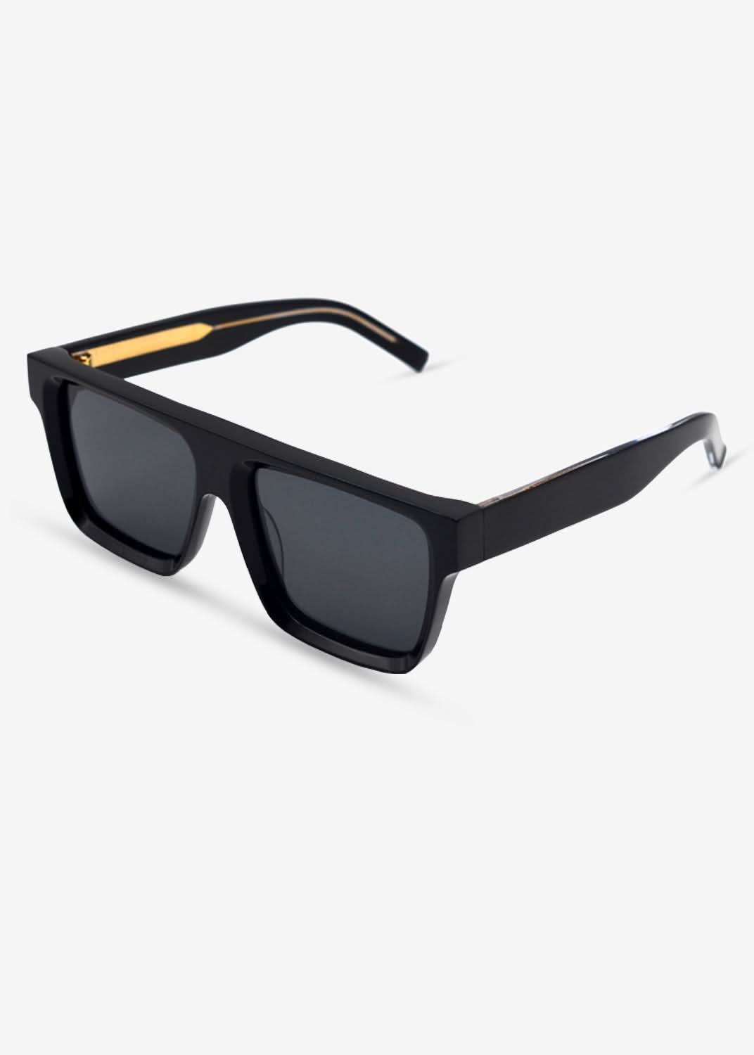 Darkwave - Oversized Black Polarised Sunglasses