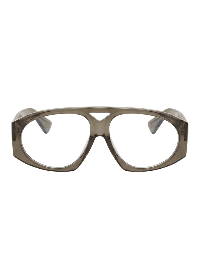 Ambre - Oversized Acetate Optical Frame - Olive - Nuree World