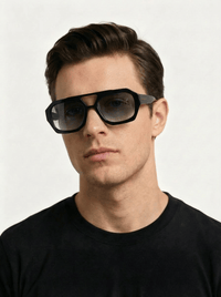 APEX - Jet Black / Smoke Grey Polarised Sunglasses - Nuree World