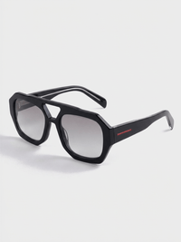 APEX - Jet Black / Smoke Grey Polarised Sunglasses - Nuree World