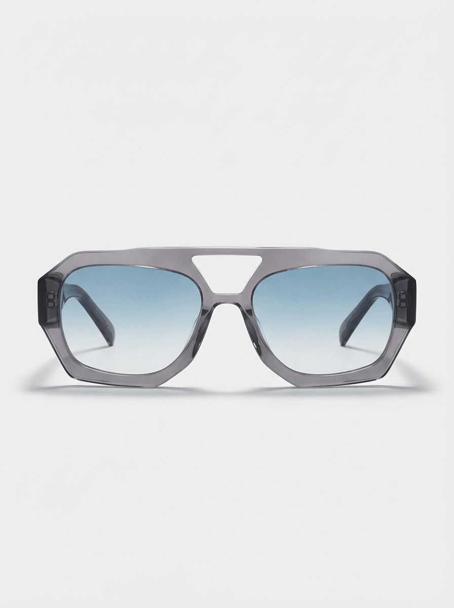 APEX - Smoke Grey and Blue Gradient Polarised Sunglasses - Nuree World