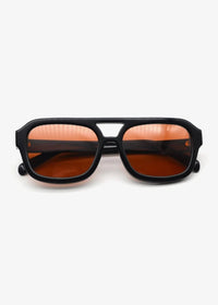 Badshah Black/Orange - Polarized Sunglasses - Nuree World