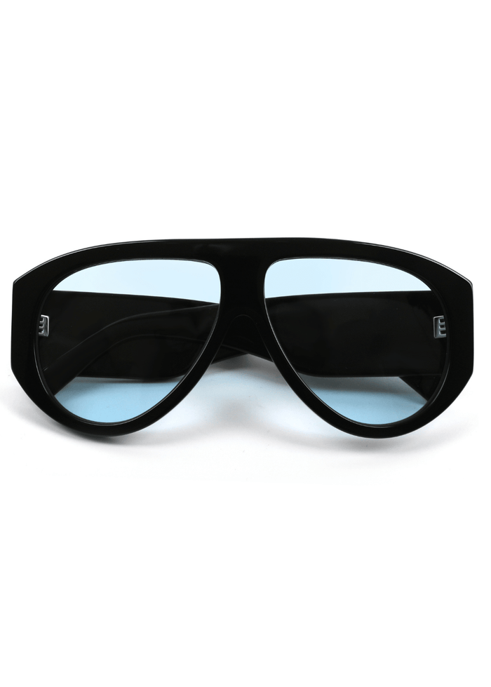 Cypher - Black & Blue Polarised Sunglasses - Nuree World