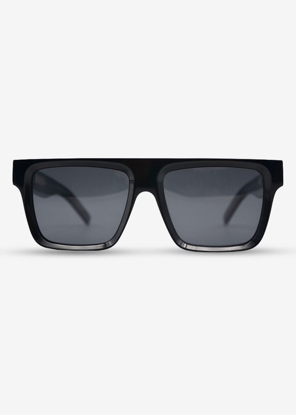Darkwave - Oversized Black Polarised Sunglasses - Nuree World