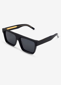 Darkwave - Oversized Black Polarised Sunglasses - Nuree World