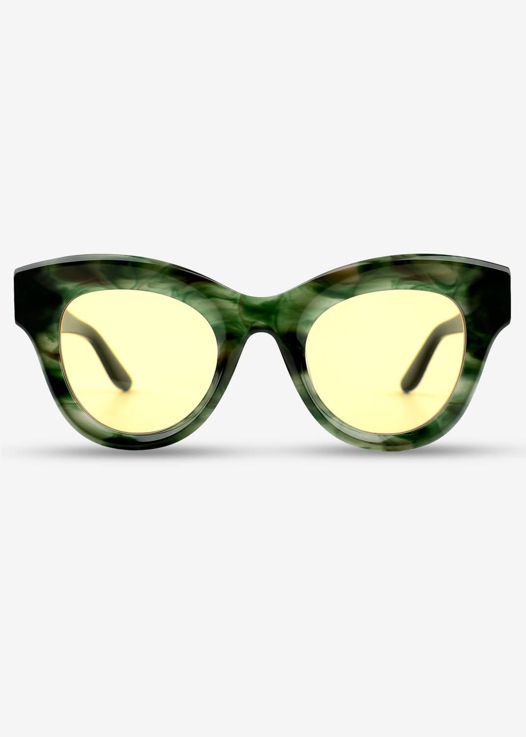 Emerald Noir - Polarised Sunglasses - Green - Nuree World