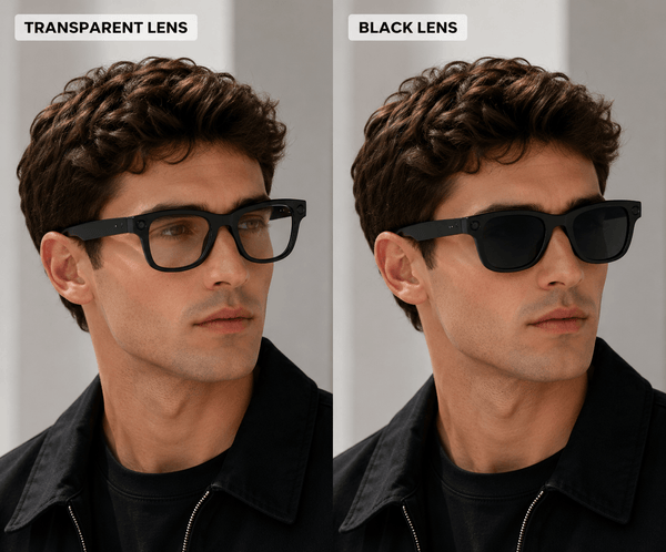 GS5 MAX AI Smart Glasses- Clear - Nuree World