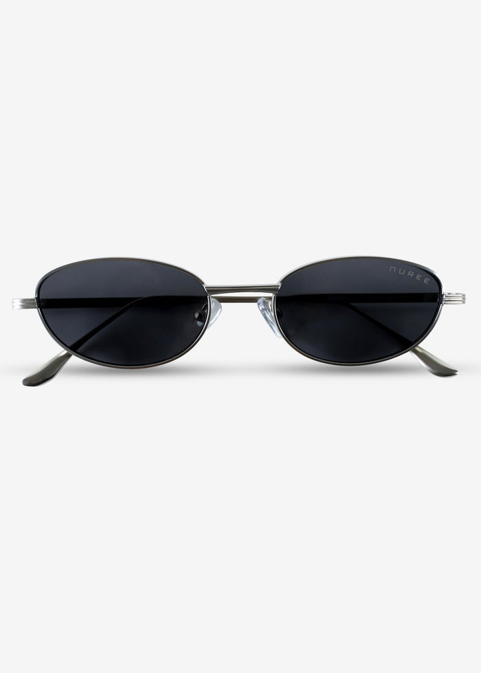 NOIRIS - Silver and Black Sunglasses - Nuree World