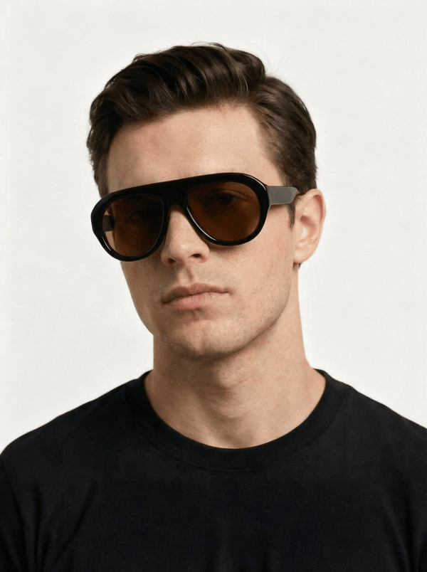 Nova - Polarised Sunglasses - Black & Brown - Nuree World