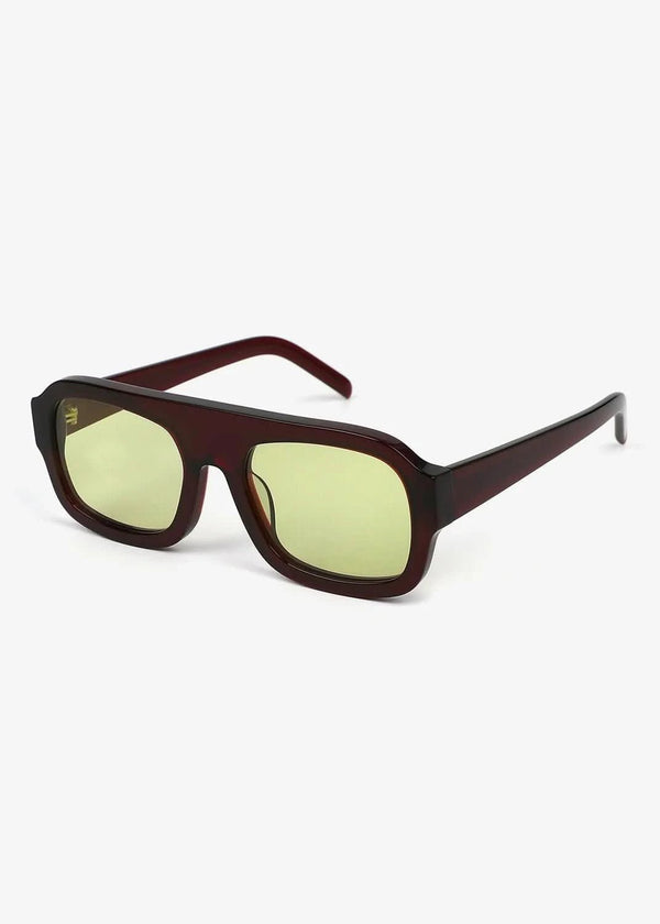 Russell Dark Red and Green - Polarized Sunglasses - Nuree World