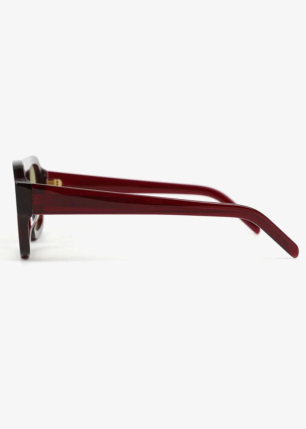 Russell Dark Red and Green - Polarized Sunglasses - Nuree World