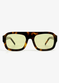Russell Tortoise and Green - Polarized Sunglasses - Nuree World