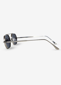 SOLACE - Black and Sliver Metal Sunglasses - Nuree World