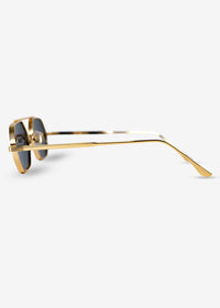 SOLACE - Gold and Black Metal Sunglasses - Nuree World