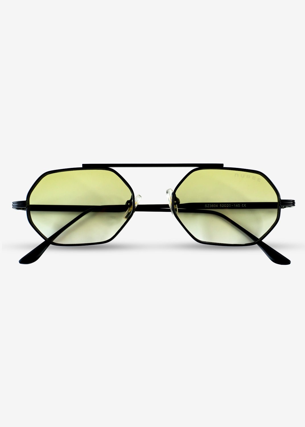 SOLACE - Olive and Black Metal Sunglasses - Nuree World