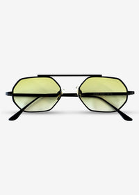 SOLACE - Olive and Black Metal Sunglasses - Nuree World