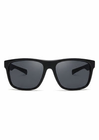 Sport Sunglasses – Matte Black Frame with Grey Polarized Lenses - Nuree World