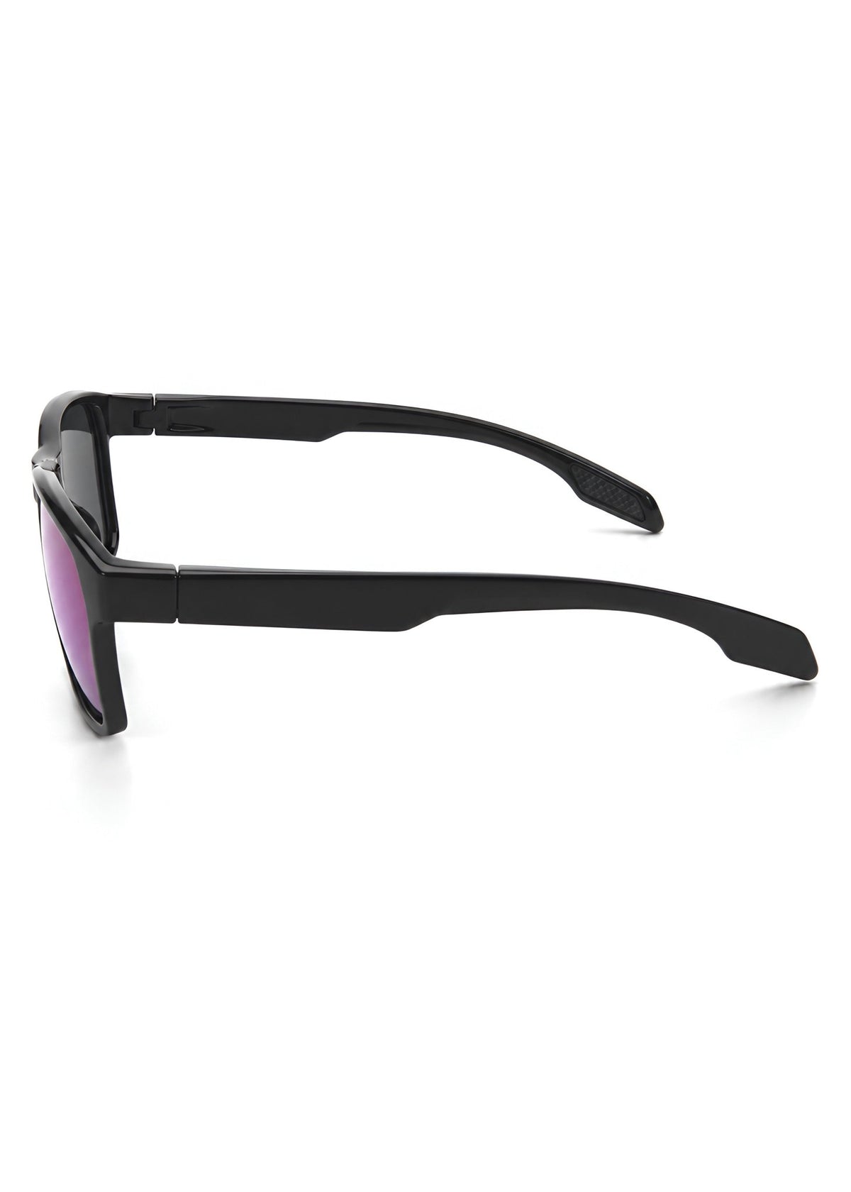 Sprint Sport Sunglasses – Black Frame with Purple Mirrored Polarized Lenses - Nuree World